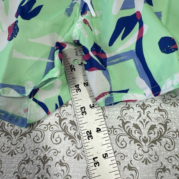 Adidas Swim Trunks Men‎ Size Large Hawaiian Theme Green - Picture 2 of 8